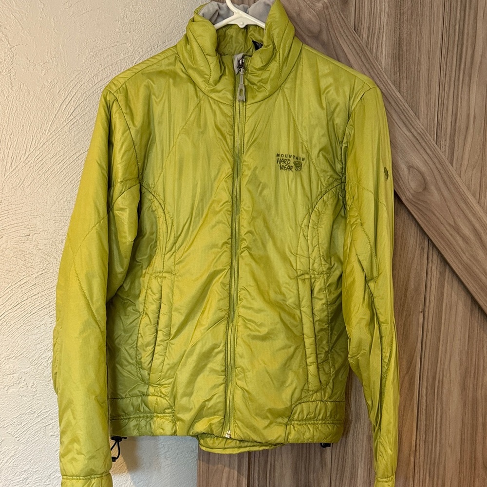 Mountain Hardwear Women's Lime Green Lightweight Puffer Jacket